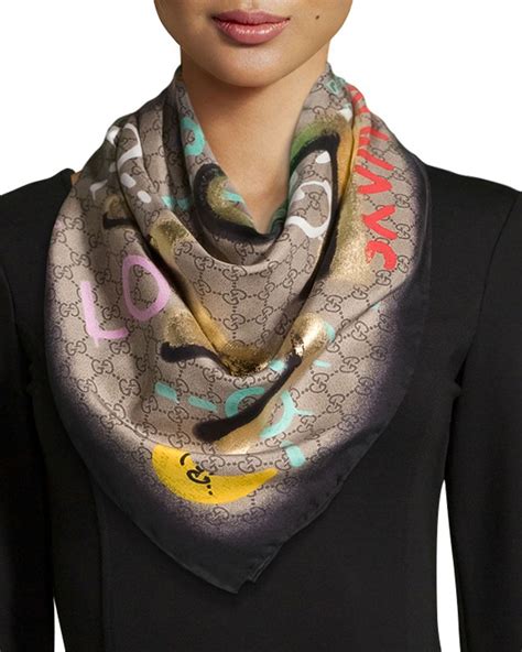 gucci scarf multicolor|gucci scarf buy online.